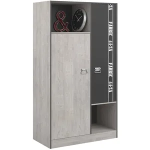 PARISOT Armoire Fabien avec 1 tringle et 3 étagères réalisée en aggloméré. pas cher