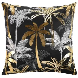 DOUCEUR D'INTERIEUR Housse de coussin 60x60 velours or Feanor 60 X 60 Or pas cher