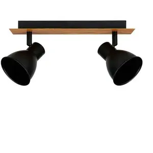 OSTARIA Rampe 2 spots orientables Atelier noir Autres Noir pas cher