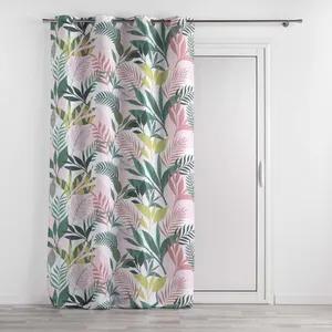 DOUCEUR D'INTERIEUR Rideau à oeillets 140x260 Assana Rose 140 X 260 pas cher