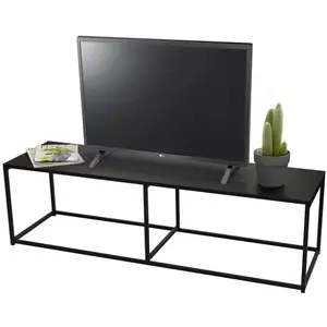 Meuble TV - Madison - Métal noir - Contemporain - Design - Robuste pas cher