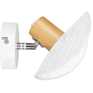 Applique spot orientable métal Hyde blanc - OSTARIA - Murale - Blanc - 19 x 13 cm - E14 - Max. 40W pas cher