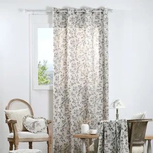 LOVELY CASA Rideau à oeillets 140x260 cm CLARINE écru pas cher