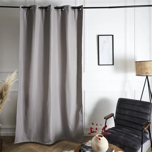 Rideau isolant polaire 135x240 cm gris pas cher