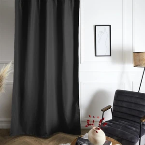 Rideau isolant polaire 135x240 cm noir pas cher
