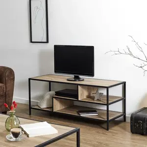 Meuble TV industriel noir pas cher