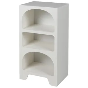 FORNORD Etagère blanche 3 niches design organique pas cher