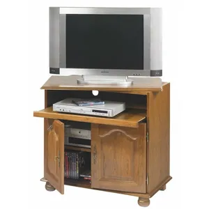 MEUBLE TV VIDEO 2 PORTES CHENE pas cher