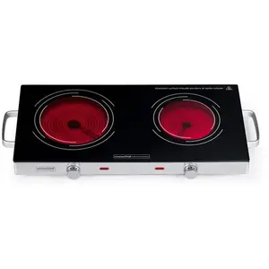 Comparateur de prix : kitchen chef - Réchaud vitroceramique 2 feux 2800w - kcppv2800
