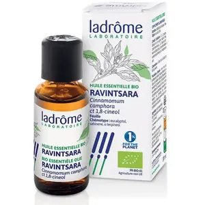 Comparateur de prix : Ladrôme Huile Essentielle Ravintsara Feuille Bio 30ml
