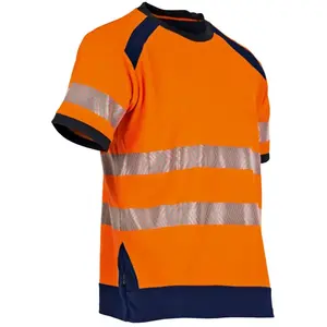 T-shirt de travail mc maille hv lampion - marine/orange fluo 3XLVendu parmanomano
