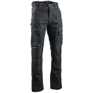 Comparateur de prix : Pantalon de travail LMA Cortex noir avec renforts entrejambes et poche...