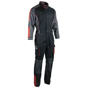 Combinaison simple zip Facom Racer Noir/Gris/Rouge Taille xl - FXWW4010E-XL pas cher