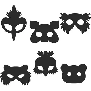 Graine Creative GC Scratch Art Dierenmaskers Set 6 stuks pas cher