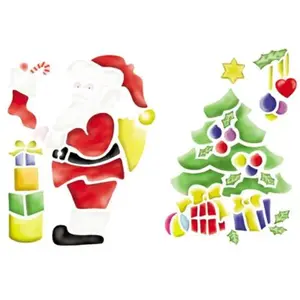 Pochoir Geant Noel 33x23 - Lot De 2 pas cher