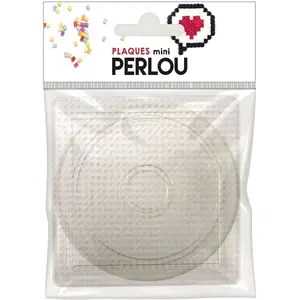 Graine Créative MINI PERLOU PETITES PLAQUES ROND Ø8.5CM + CARRE 8CM