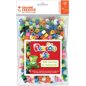GRAINE CREATIVE ON A TOUS DU TALENT Perles à repasser multicolores 1 cm