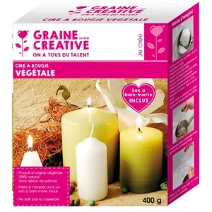 DTM Cire A Bougie Vegetale, A Bain Marie - Sac De 400g pas cher