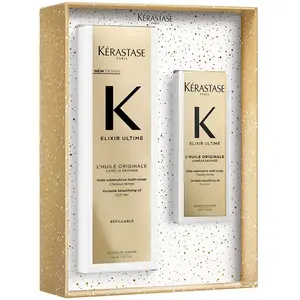 Kérastase Elixir Ultime Hydraterend Duo Set voor Dof Haar - Limited Edition - Elixir Ultime Haarolie 75 ml en Reisformaat 30 ml