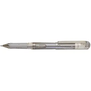 Pentel Hybrid Gel Grip DX K230-Z Roller gel encre métallisée 1 mm Argent pas cher