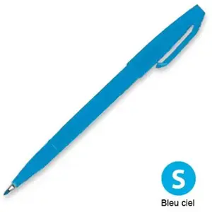 Feutre Pentel SignPen S520 Bleu ciel pas cher