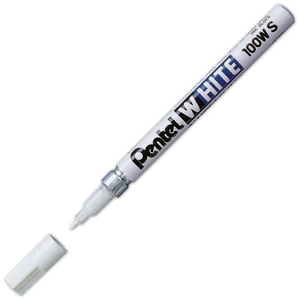Pentel Paint Marker White schrijfpunt: 2 mm schrijfbreedte: 18 mm pas cher