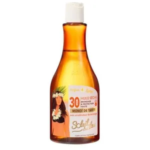 Huile sèche acc. Bronzage Parfum des îles SPF 30 pas cher