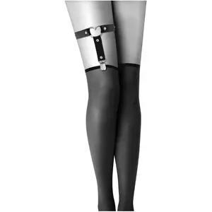 Bijoux Pour Toi - Jaretelle-Band - Met Hartje - Polyurethaan - Zwart -...Vendu paramazon