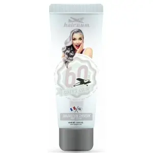 Semi-permanente kleurstof Hairgum Sixty's Color silver pink (60 ml) pas cher