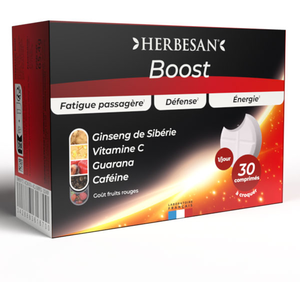 Herbesan Fatigue, Défense, Energie Complexe Boost - Cure de 30 jours pas cher