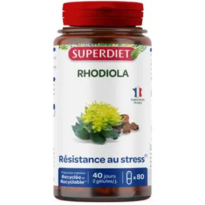Super Diet Superdiet Rhodiola Résistance Au Stress 80 Gélules