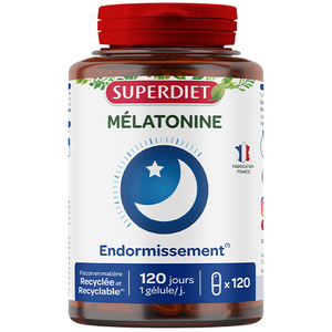 Superdiet Mélatonine 120 gélules pas cher