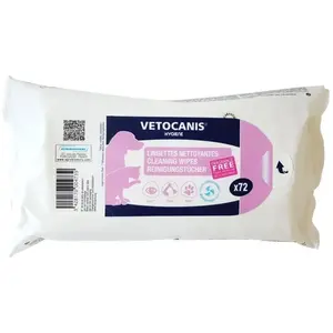 Comparateur de prix : VETOCANIS Lingettes Nettoyantes Grand Format X72 Chien / Chat