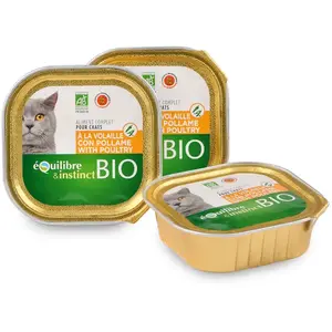 Équilibre & Instinct - Pâtée Bio À La Volaille Pour Chat - 100g pas cher