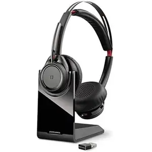 Poly Voyager Focus UC B825-M - Micro-casque - sur-oreille - Bluetooth - sans fil - Suppresseur de bruit actif pas cher