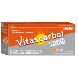 Vitascorbol Multi Adulte 30 comprimés pas cher