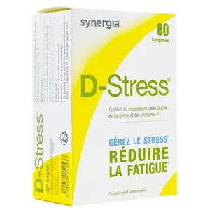 Synergia D-Stress, Gérez le stress, Réduire la fatigue 80 comprimés pas cher