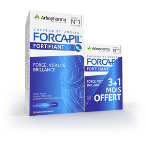 Arkopharma Forcapil Cheveux Et Ongles Lot 180 + 60 Capsules pas cher