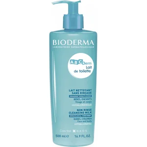 BIODERMA - ABCDerm Lait de toilette -Lait Nettoyant Sans Rincage 500ml pas cher