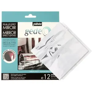 Pebeo Feuilles effet miroir Gédéo - Argenté - 12 pcs pas cher
