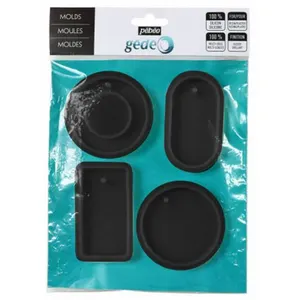 Comparateur de prix : Pébéo Accessoire Modelage - 4 Moules silicone - Géométrique
