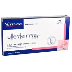 Comparateur de prix : Virbac Allerderm Spot On 4ml 6 unités