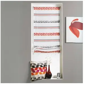 HOME MAISON Store bateau en étamine à rayures géométriques Mandarine 60 x 130 cm pas cher