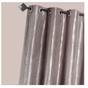 Rideau dAmeublement - HOME MAISON - Taupe - 135 x 260cm - Taffetas Froissé - Tamisant pas cher