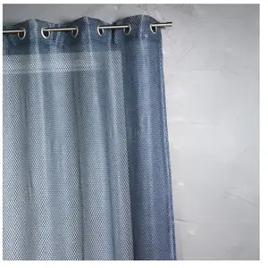 HomeMaison Voilage en Organza Fantaisie Effet résille, 100% Polyester, BleuVendu parrakuten