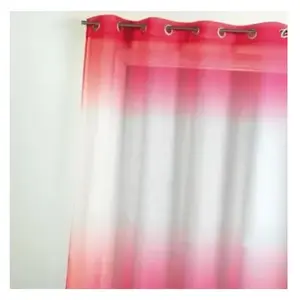 Voilage en étamine à imprimés tie and dye Rose Clair 140x240 cm pas cher