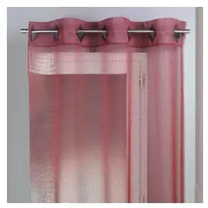 HOME MAISON Rideau Filet Bordeaux 140 x 260cm pas cher
