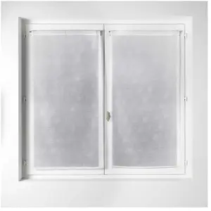 HomeMaison Home Maison 813196 Paire de Vitrage Etamine Imprimé Petits ... pas cher