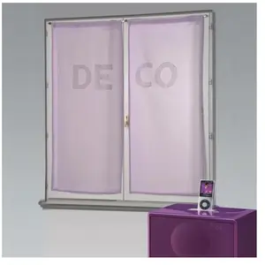 HOME MAISON Paire voilages avec strass 'DECO' Parme 60x130 cm pas cher