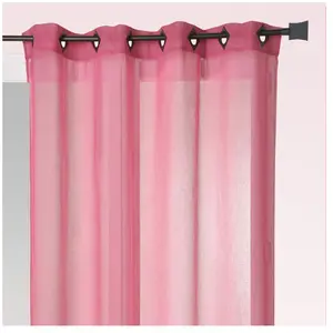 Rideau en Etamine Légère Unie Framboise - Marque - Modèle - Couleur(s) - Couleur principale - Type de Produit pas cher